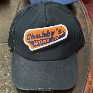 Rue21 Black and Orange Mesh Hat